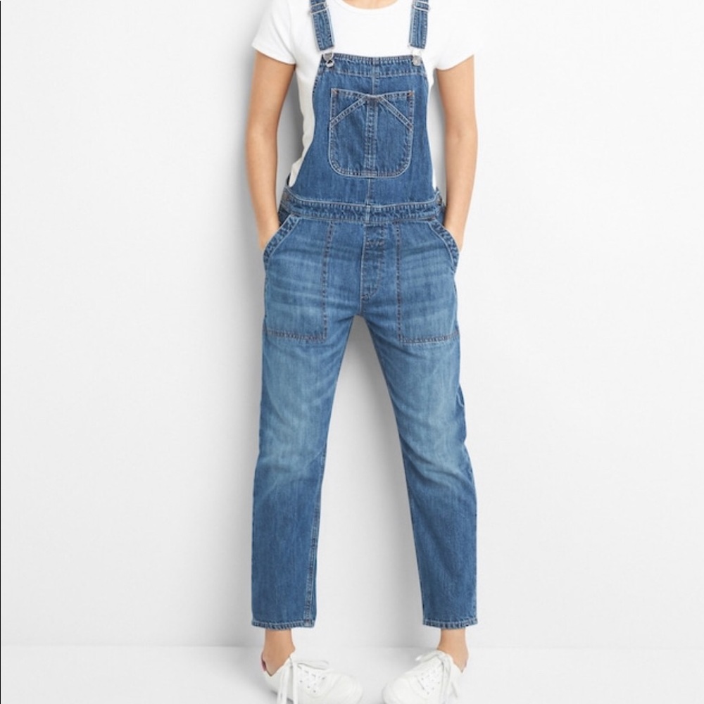 Relaxed Denim Overalls